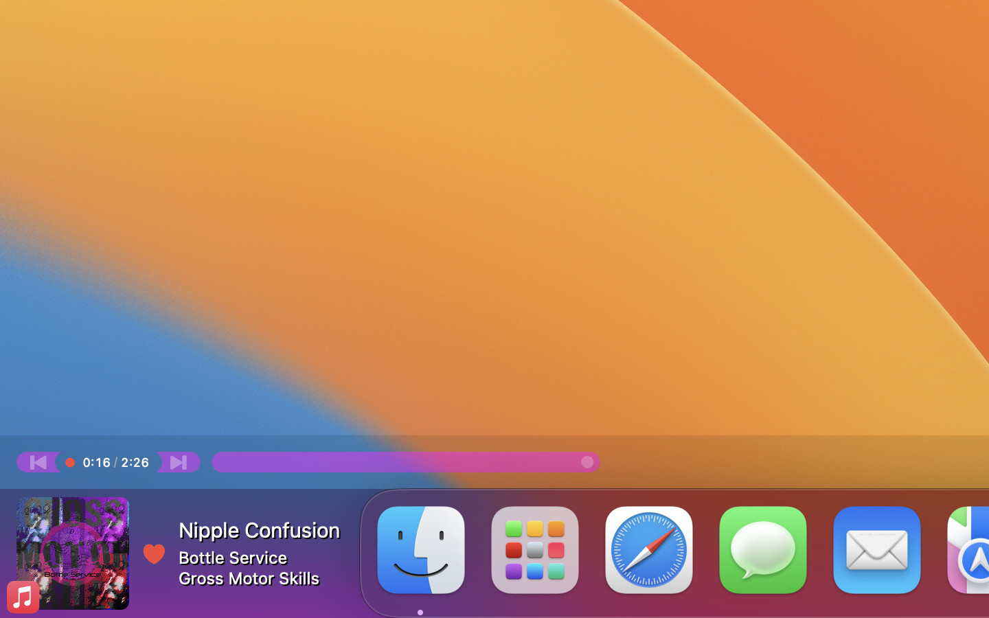 Apple Music player controls